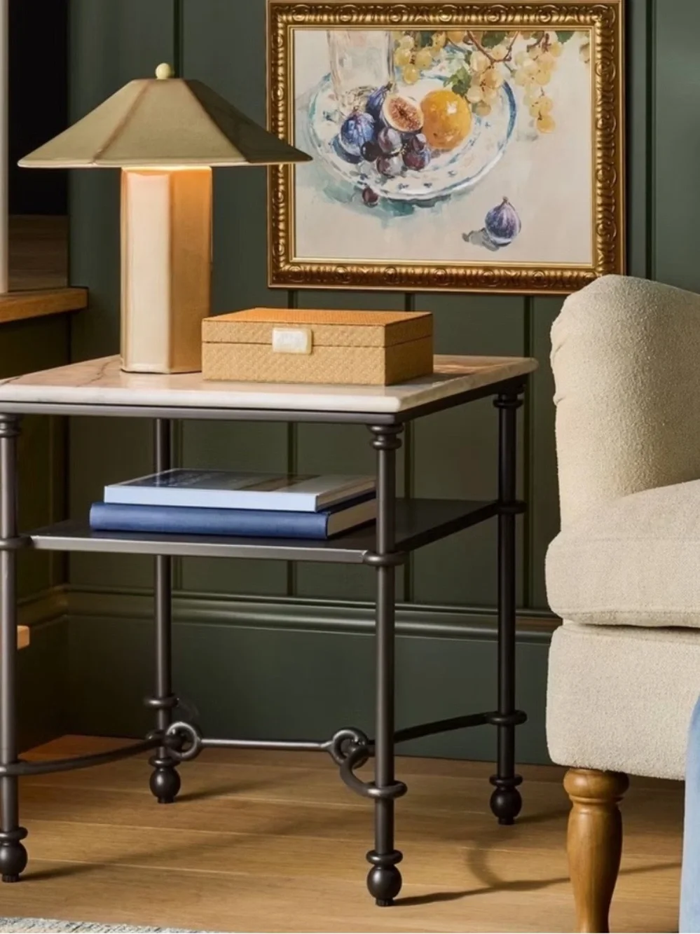 Double Ceramic Table Lamp Neutral Threshold designed with Studio McGee Target